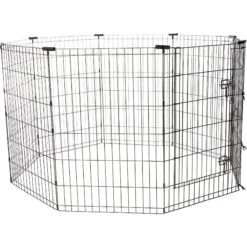 Frisco Heavy Duty Fold & Carry Double Door Collapsible Wire Dog Crate & Frisco Wire Dog & Small Pet Exercise Pen With Step-Through Door -Pet Care Sales 255537 PT3. AC SS1800 V1603646527