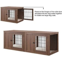 Unipaws Furniture Style Dog Crate -Pet Care Sales 264626 PT8. AC SS1800 V1644982617