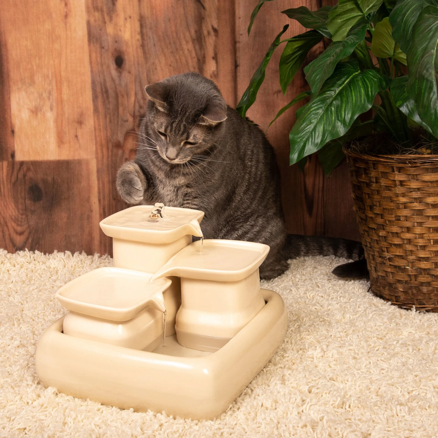Miaustore Dog & Cat Ceramic Water Fountain, 115-oz 4 Miaustore Dog & Cat Ceramic Water Fountain, 115-oz - Image 4