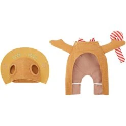 Frisco Front Walking Gingerbread Dog & Cat Costume -Pet Care Sales 276156 PT5. AC SS1800 V1631571781