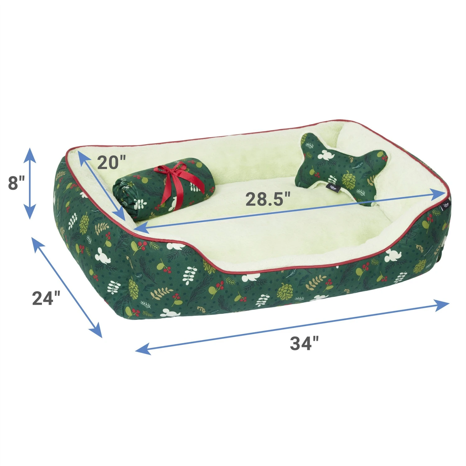 Disney Mickey Mouse Holiday Pet Bed & Gift Set 2 Disney Mickey Mouse Holiday Pet Bed & Gift Set - Image 2