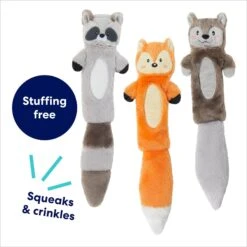 Frisco Forest Friends Stuffing-Free Skinny Plush Squeaky Dog Toy -Pet Care Sales 286571 PT2. AC SS1800 V1695760988