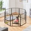 Yaheetech 8-Panel Wire Dog & Cat Exercise Playpen, 26-in W X 32-in H