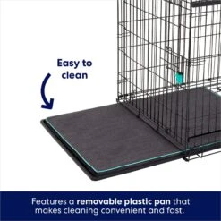 Frisco Heavy Duty Enhanced Lock Sliding Double Door Fold & Carry Wire Dog Crate & Mat Kit -Pet Care Sales 297461 PT4. AC SS1800 V1633115628