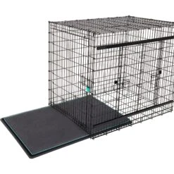 Frisco Heavy Duty Enhanced Lock Sliding Double Door Fold & Carry Wire Dog Crate & Mat Kit, 54 Inch -Pet Care Sales 297463 PT4. AC SS1800 V1633115460