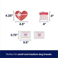 Frisco Valentine Love Letters Hide & Seek Puzzle Plush Squeaky Dog Toy -Pet Care Sales 298929 PT2. AC SS1800 V1670870804