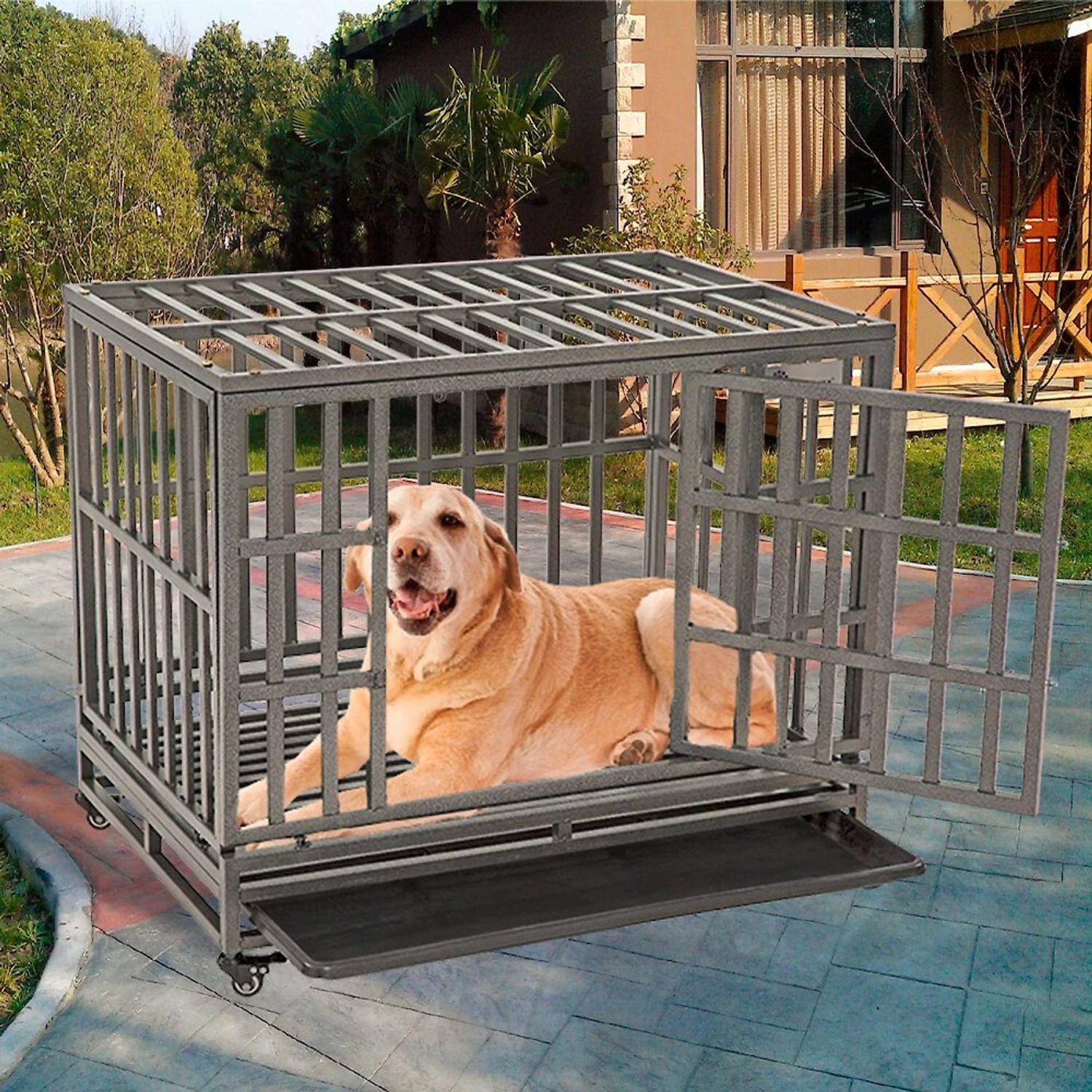 SMONTER Heavy Duty Dog Crate & Playpen 1 SMONTER Heavy Duty Dog Crate & Playpen