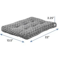 MidWest ICrate Fold & Carry Double Door Collapsible Wire Dog Crate & MidWest Quiet Time Ombre Swirl Dog Crate Mat -Pet Care Sales 302910 PT6. AC SS1800 V1623079648