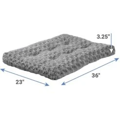 MidWest ICrate Fold & Carry Single Door Collapsible Wire Dog Crate & MidWest Quiet Time Ombre Swirl Dog Crate Mat -Pet Care Sales 302930 PT6. AC SS1800 V1623067358