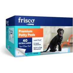 Frisco Fold & Carry Single Door Collapsible Wire Dog Crate & Frisco Premium Extra Large Printed Dog Training & Potty Pads -Pet Care Sales 303438 PT5. AC SS1800 V1681229070