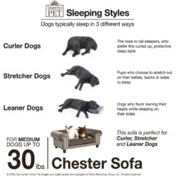 Enchanted Home Pet Chester Sofa Cat & Dog Bed 12 Enchanted Home Pet Chester Sofa Cat & Dog Bed -Pet Care Sales 305371 PT5. AC SS1800 V1623287562