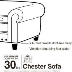 Enchanted Home Pet Chester Sofa Cat & Dog Bed 14 Enchanted Home Pet Chester Sofa Cat & Dog Bed -Pet Care Sales 305371 PT7. AC SS1800 V1623283371