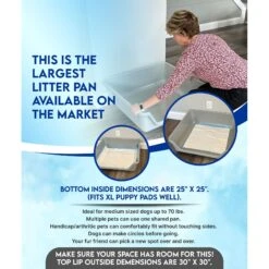Shirley K's Indoor Dog Potty Tray, X-Large 12 Shirley K's Indoor Dog Potty Tray, X-Large -Pet Care Sales 308762 PT4. AC SS1800 V1679682925