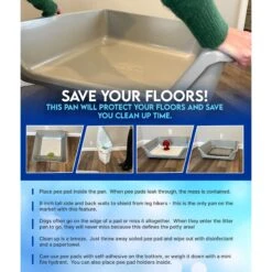 Shirley K's Indoor Dog Potty Tray, X-Large 13 Shirley K's Indoor Dog Potty Tray, X-Large -Pet Care Sales 308762 PT5. AC SS1800 V1679682924