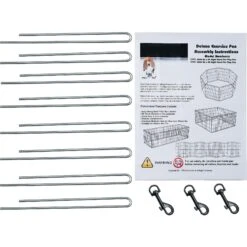 Pet Adobe 8-Panel Folding Metal Dog & Cat Playpen -Pet Care Sales 315023 PT2. AC SS1800 V1626392816