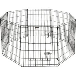 Pet Adobe 8-Panel Folding Metal Dog & Cat Playpen -Pet Care Sales 315023 PT4. AC SS1800 V1626395476
