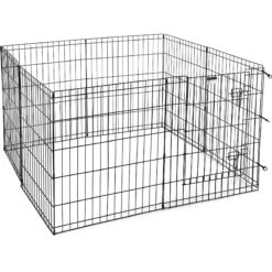 Pet Adobe 8-Panel Folding Metal Dog & Cat Playpen -Pet Care Sales 315023 PT5. AC SS1800 V1626390088