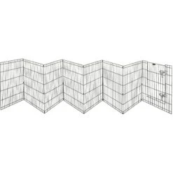 Pet Adobe 8-Panel Folding Metal Dog & Cat Playpen -Pet Care Sales 315023 PT7. AC SS1800 V1626387447