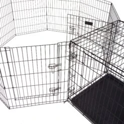 Pet Adobe Folding Puppy Playpen -Pet Care Sales 315034 PT3. AC SS1800 V1626394879