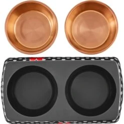 Disney Minnie Mouse Peek-A-Boo Melamine Stainless Steel Double Dog & Cat Bowl -Pet Care Sales 315286 PT4. AC SS1800 V1646327641