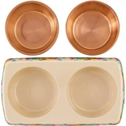 Disney Minnie Mouse Summer Bamboo Melamine Stainless Steel Double Dog & Cat Bowl 12 Disney Minnie Mouse Summer Bamboo Melamine Stainless Steel Double Dog & Cat Bowl -Pet Care Sales 315343 PT4. AC SS1800 V1646327663