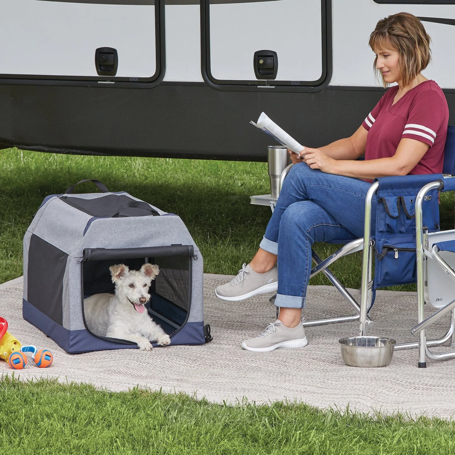 MidWest Canine Camper Dog Tent Crate 3 MidWest Canine Camper Dog Tent Crate - Image 3