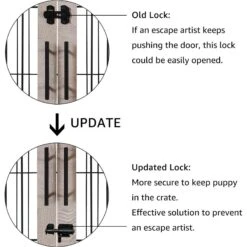 Unipaws Wooden Wire Furniture End Table Dog Crate -Pet Care Sales 316166 PT3. AC SS1800 V1664533920