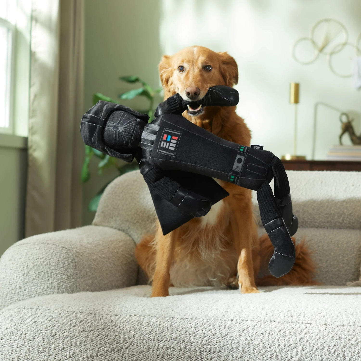 STAR WARS DARTH VADER Wagazoo Plush Squeaky Dog Toy, Extra Long 3 STAR WARS DARTH VADER Wagazoo Plush Squeaky Dog Toy, Extra Long - Image 3