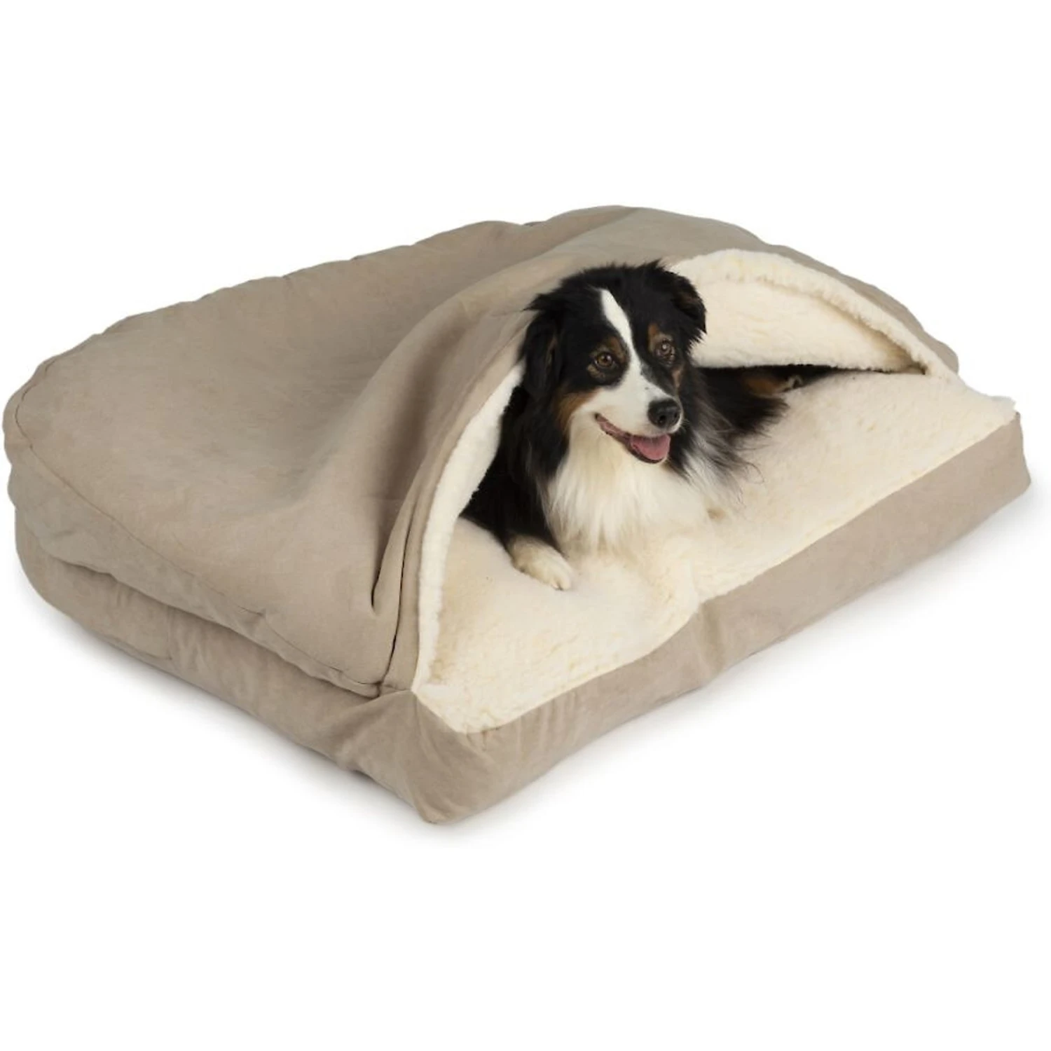 Snoozer Pet Products Luxury Microsuede Rectangle Cozy Cave Covered Dog Bed With Removable Cover 2 Snoozer Pet Products Luxury Microsuede Rectangle Cozy Cave Covered Dog Bed With Removable Cover - Image 2
