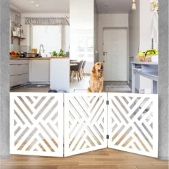 Etna Adjustable 3 Section Wooden Dog Gate -Pet Care Sales 318402 PT3. AC SS1800 V1628289764