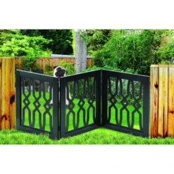 Etna Wood Diamond Twist Design Dog Gate -Pet Care Sales 318404 PT3. AC SS1800 V1628290281