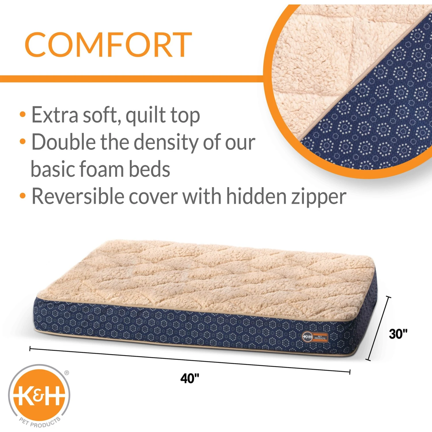 K&H Pet Products Quilt-Top Superior Orthopedic Dog Bed 2 K&H Pet Products Quilt-Top Superior Orthopedic Dog Bed - Image 2