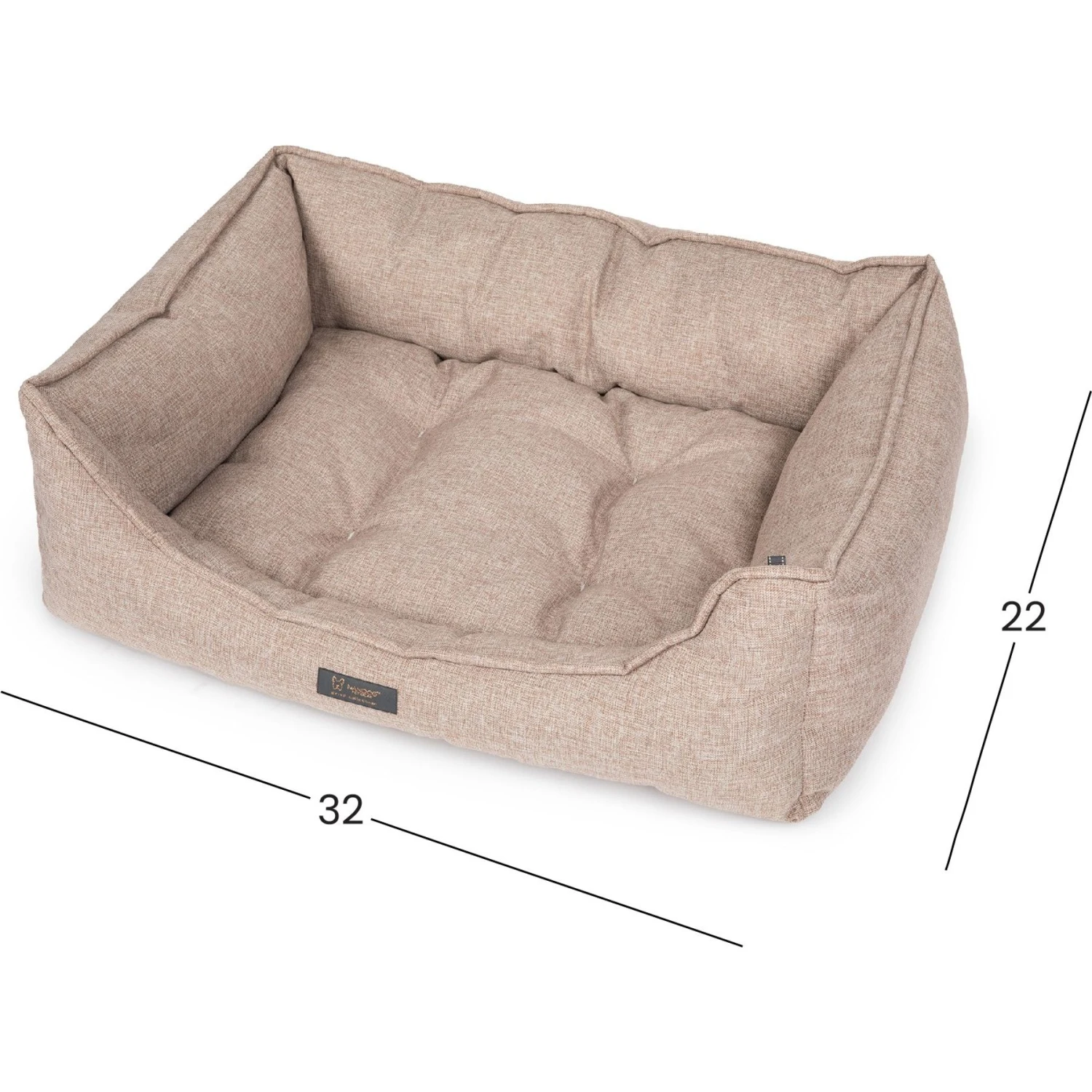 Nandog Poplin Fabric Dog Bed 7 Nandog Poplin Fabric Dog Bed - Image 7