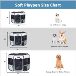 Jespet Soft-Sided Dog & Cat Playpen 11 Jespet Soft-Sided Dog & Cat Playpen -Pet Care Sales 323133 PT4. AC SS1800 V1698437227