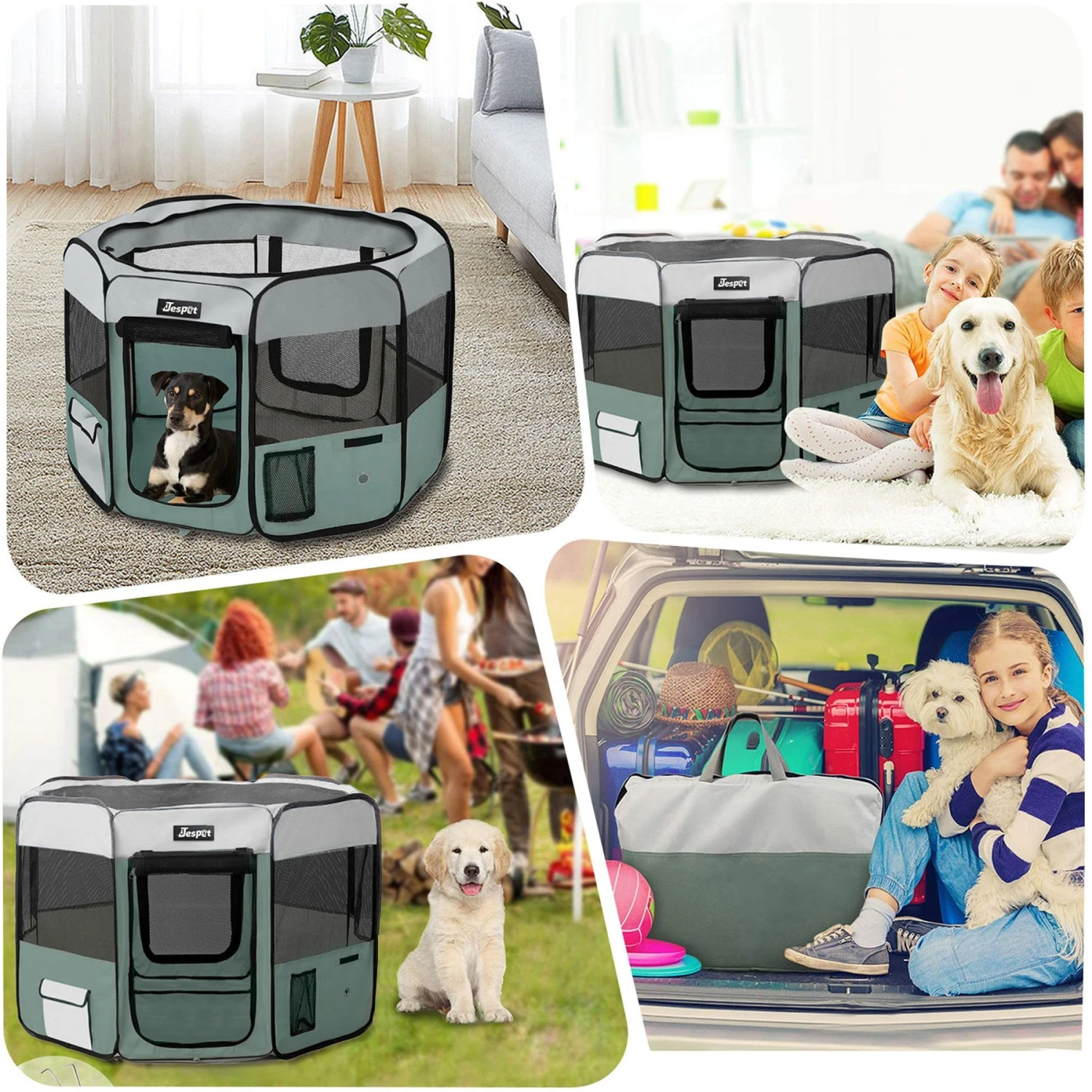 Jespet Soft-Sided Dog & Cat Playpen 7 Jespet Soft-Sided Dog & Cat Playpen - Image 7