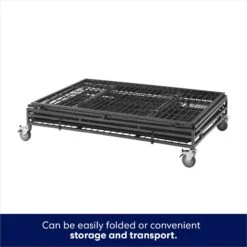 Frisco Ultimate Lightweight Heavy Duty Foldable & Stackable Steel Metal Single Door Dog Crate -Pet Care Sales 326416 PT3. AC SS1800 V1646859919