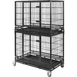 Frisco Ultimate Lightweight Heavy Duty Foldable & Stackable Steel Metal Single Door Dog Crate -Pet Care Sales 326416 PT5. AC SS1800 V1646859692