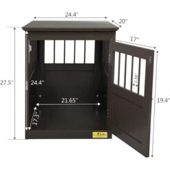 Coziwow By Jaxpety Single Door Furniture Style Wooden Dog Crate & End Table, Brown 11 Coziwow By Jaxpety Single Door Furniture Style Wooden Dog Crate & End Table, Brown -Pet Care Sales 330960 PT2. AC SS1800 V1669919789