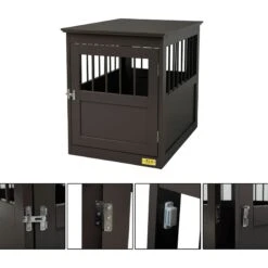 Coziwow By Jaxpety Single Door Furniture Style Wooden Dog Crate & End Table, Brown 13 Coziwow By Jaxpety Single Door Furniture Style Wooden Dog Crate & End Table, Brown -Pet Care Sales 330960 PT4. AC SS1800 V1669919784