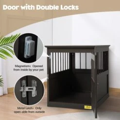 Coziwow By Jaxpety Single Door Furniture Style Wooden Dog Crate & End Table, Brown 15 Coziwow By Jaxpety Single Door Furniture Style Wooden Dog Crate & End Table, Brown -Pet Care Sales 330960 PT6. AC SS1800 V1669919781