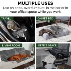 FurHaven Waterproof Velvet Dog & Cat Throw Blanket -Pet Care Sales 330976 PT7. AC SS1800 V1637172096