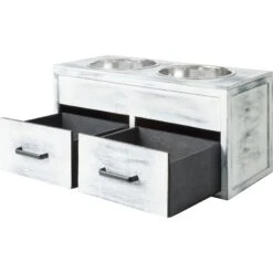 Frisco Premium Wood Elevated Large Breed Dog Bowl With Storage Station, 10 Cup -Pet Care Sales 331505 PT5. AC SS1800 V1657656894