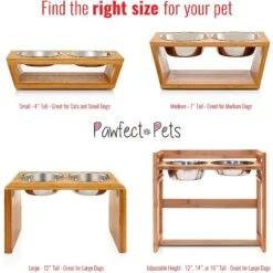 Pawfect Pets Elevated Feeder Raised Dog Bowl Stand With Four Stainless Steel Bowls, Large, 12-in 10 Pawfect Pets Elevated Feeder Raised Dog Bowl Stand With Four Stainless Steel Bowls, Large, 12-in -Pet Care Sales 333590 PT4. AC SS1800 V1634086338
