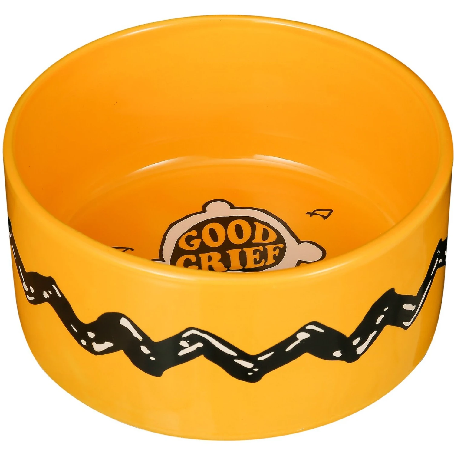 Fetch For Pets Good Grief Charlie Ceramic Dog Bowl, 3.5-cups 1 Fetch For Pets Good Grief Charlie Ceramic Dog Bowl, 3.5-cups