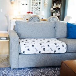 Green Lifestyle Printed Reusable Cat & Dog Pee Pads, Blue & White -Pet Care Sales 344909 PT5. AC SS1800 V1637110592