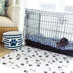 Green Lifestyle Printed Reusable Cat & Dog Pee Pads, Blue & White -Pet Care Sales 344909 PT7. AC SS1800 V1637106459