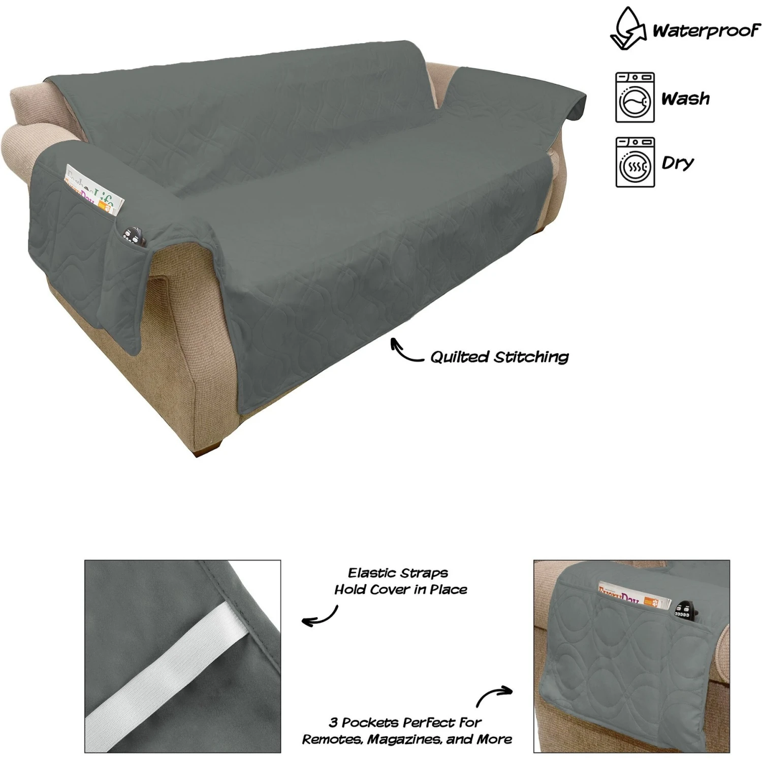 Pet Adobe Waterproof Protector Couch Cover 3 Pet Adobe Waterproof Protector Couch Cover - Image 3