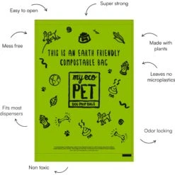MyEcoPet Compostable Dispenser & Dog Waste Bags, 30 Count -Pet Care Sales 347184 PT2. AC SS1800 V1670615208
