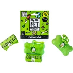 MyEcoPet Compostable Dispenser & Dog Waste Bags, 30 Count -Pet Care Sales 347184 PT7. AC SS1800 V1670615208
