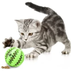 SunGrow Interactive Chew Ball Treat Dispenser Dog & Cat Teething Toy -Pet Care Sales 352931 PT2. AC SS1800 V1639436836